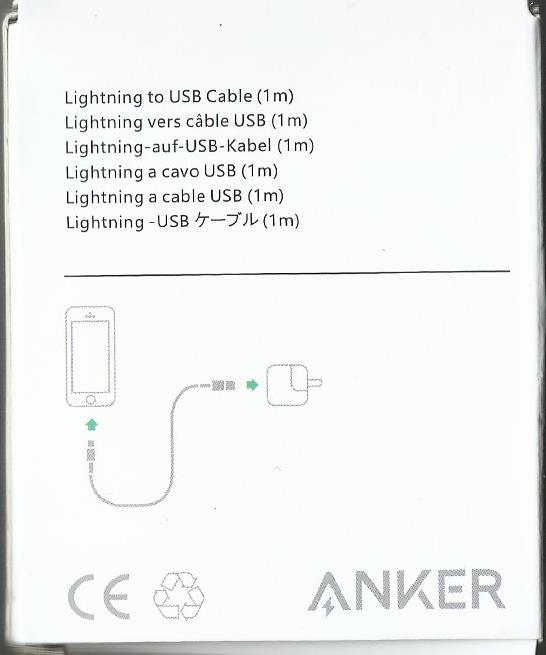 كابل شحن ايفون انكر