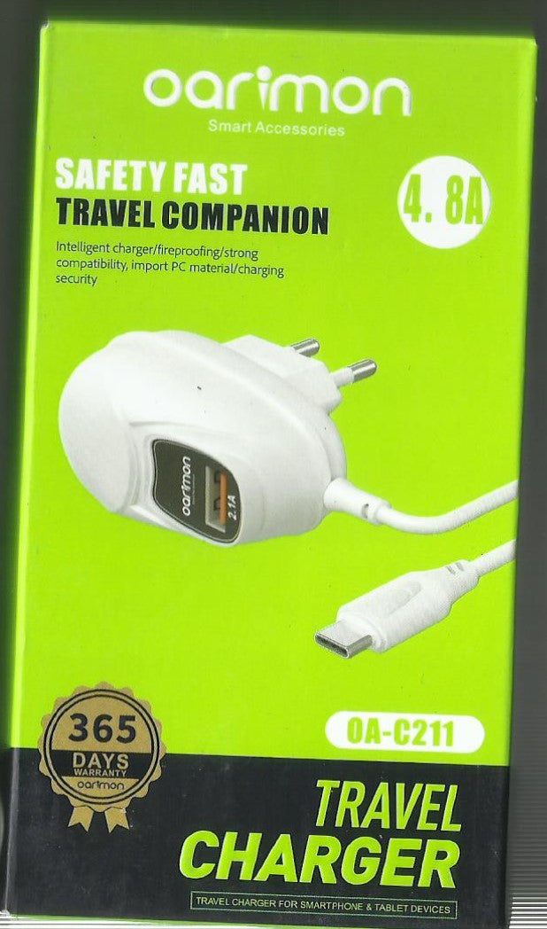 شاحن اورايمو وصلة ميكرو ومخرج يو اس بى