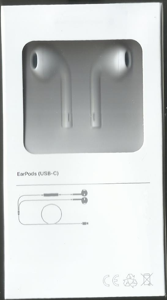 سماعة أذن سلكية بمنفذ USB-C عالية الدقة متوافقة مع ip pro max أبيض