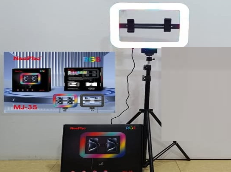 حلقة رينج لايت 35 نوع اضاءة وكابل USB للموبايل مقاس 35 سمر