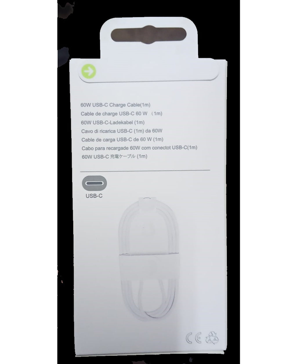 كابل usb c لاجهزة الايفون  60 وات