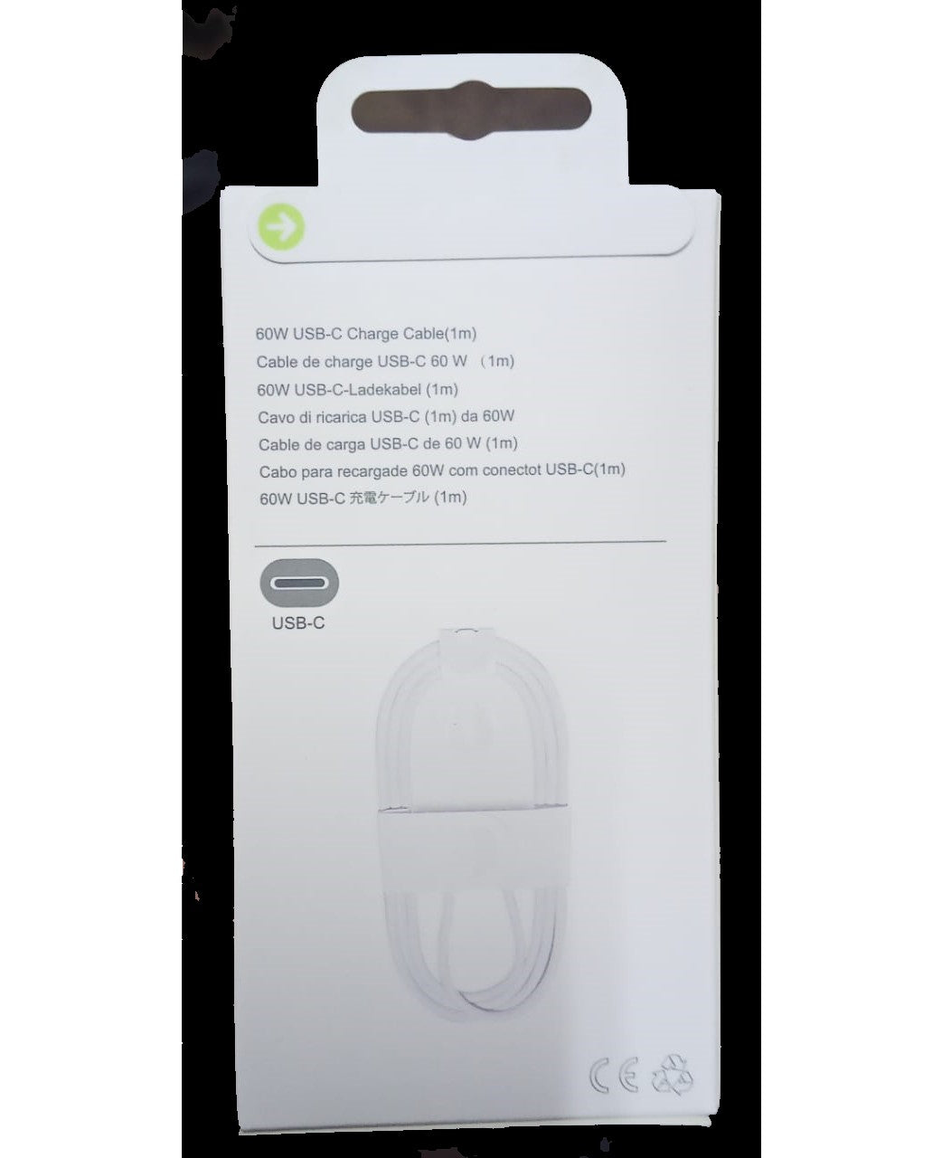 كابل usb c لاجهزة الايفون  60 وات