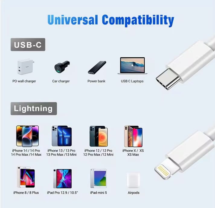 وصلة شاحن ايفون فى تاب سى اصلى