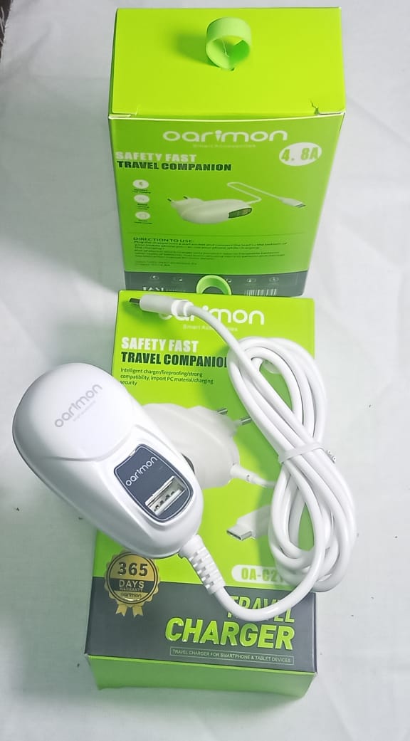 شاحن اورايمو وصلة ميكرو ومخرج يو اس بى