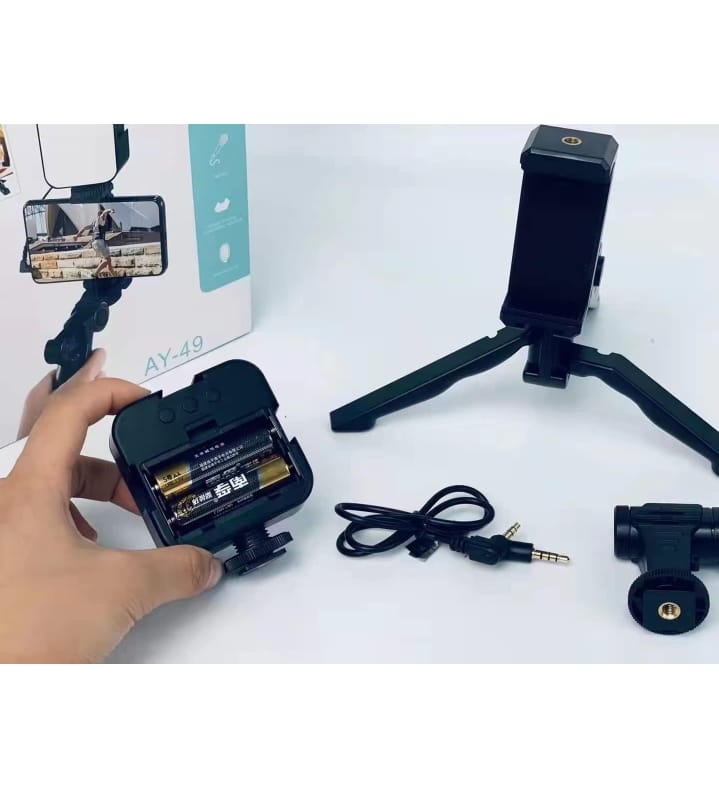 حامل الموبايل المثبت للتصوير الفوتوغرافي جهاز تصوير فيديو ومثبت لتسجيل مدونات الفيديو مثبتمن النوع C يو ريج لايت