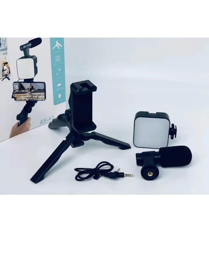 حامل الموبايل المثبت للتصوير الفوتوغرافي جهاز تصوير فيديو ومثبت لتسجيل مدونات الفيديو مثبتمن النوع C يو ريج لايت