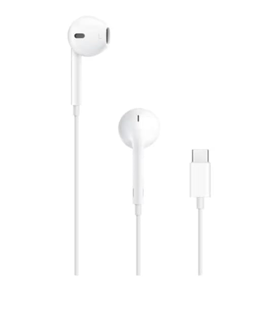 سماعة أذن سلكية عالية الدقة بمنفذ USB-C متوافقة مع Realme - أبيض