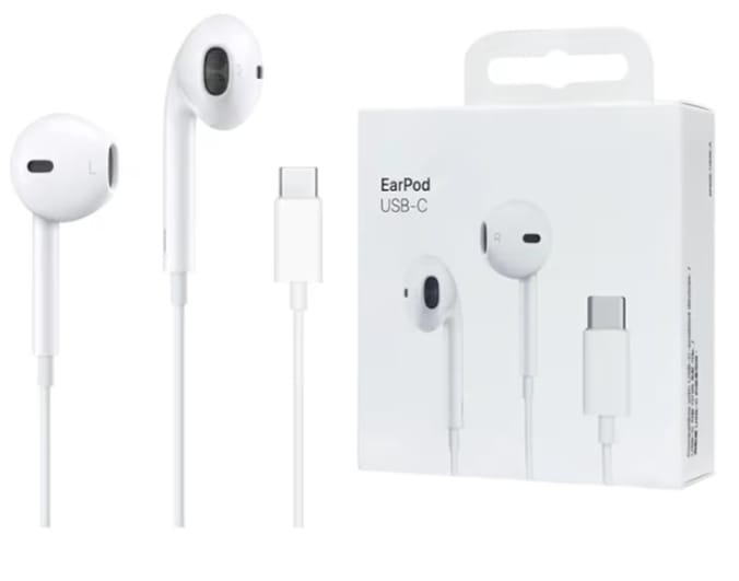 سماعات أذن بسلك طرف USB نوع C مع ميكروفون وجهاز تحكم عن بعد بخاصية إلغاء الضوضاء لجوال آيفون 16 برو واي باد برو وجالاكسي S23S22S21S20الترا نوت 1020، بيكسل 766a54